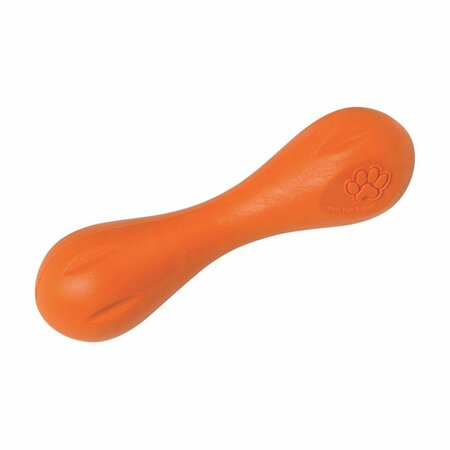 ATTRACTIVEATRACTIVO Zogoflex Orange Hurley Bone Synthetic Rubber Chew Dog Toy, Small AT2738214